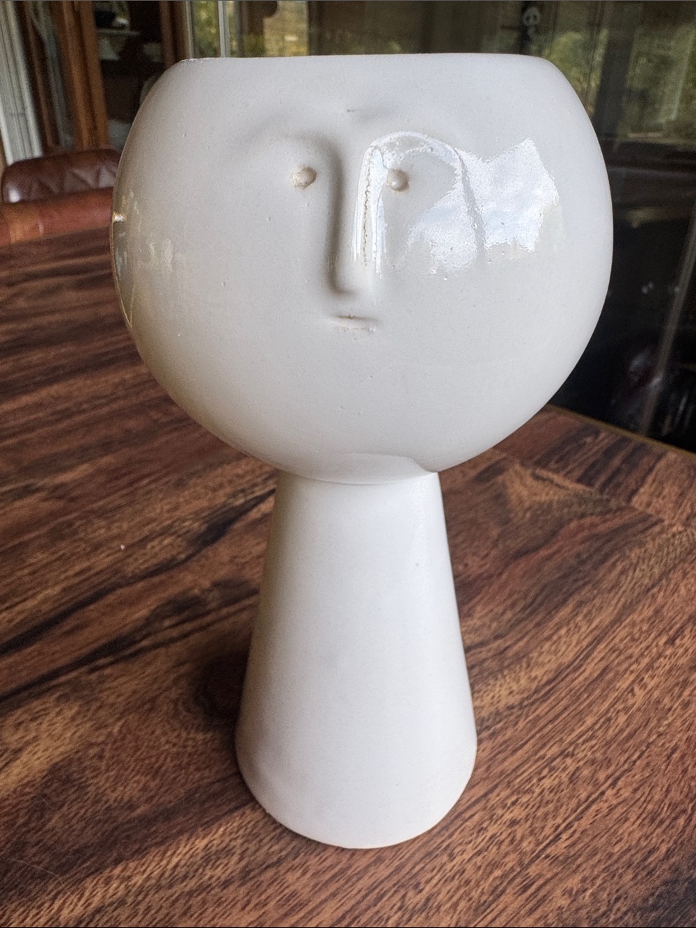 West Elm x Claymen ceramic face planter vase